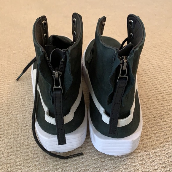 Puma XO Black and White High-Top Athletic Shoes - Picture 4 of 6